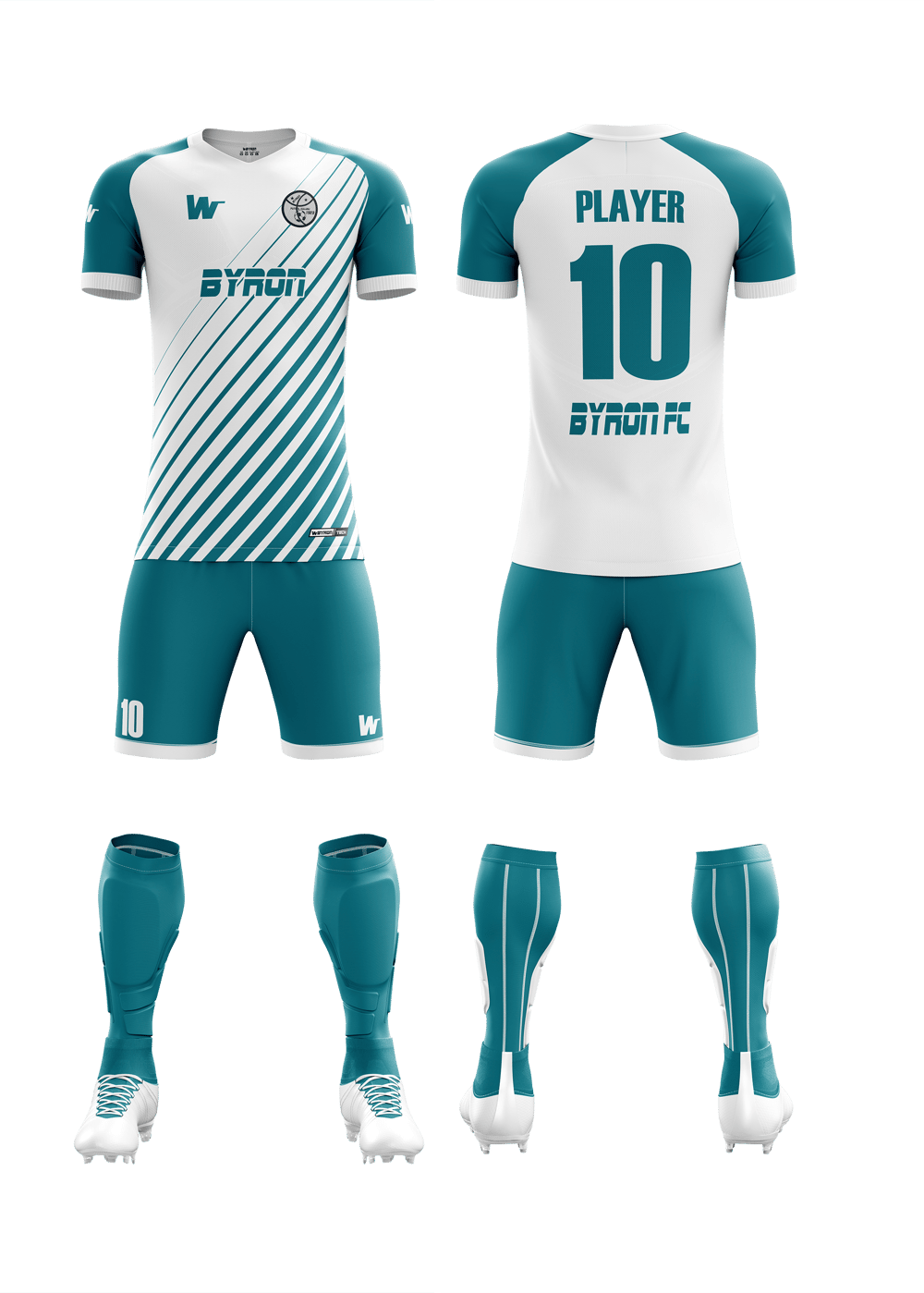 Futbol Forma Takım Model-007 0700-01 Petrol Beyaz