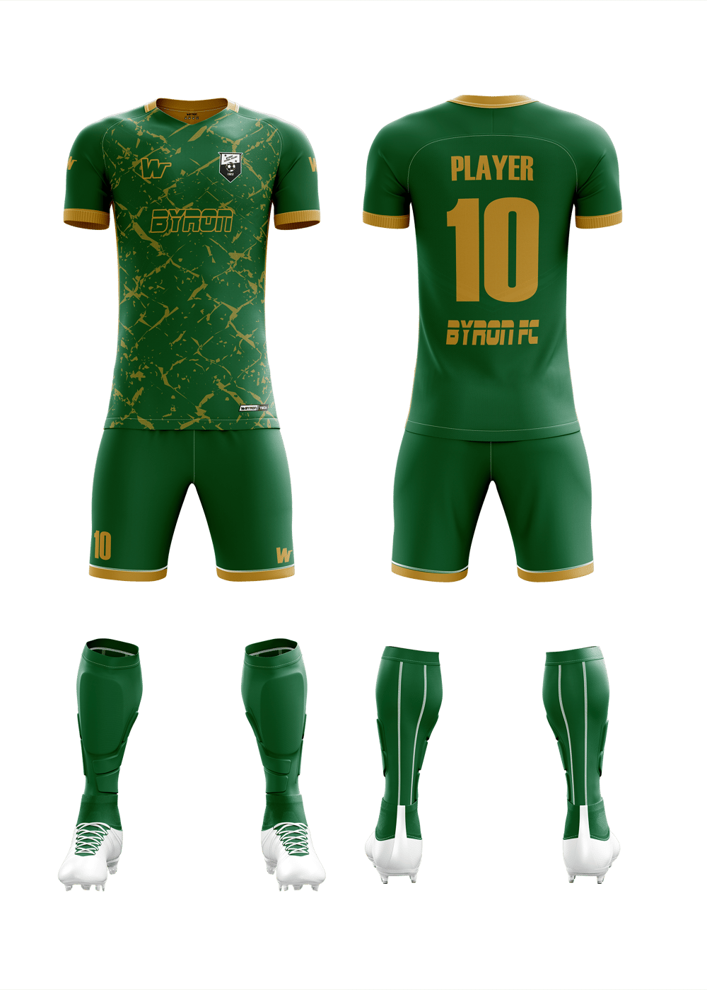 Futbol Forma Takım Model 009 0608-01 Yeşil Gold