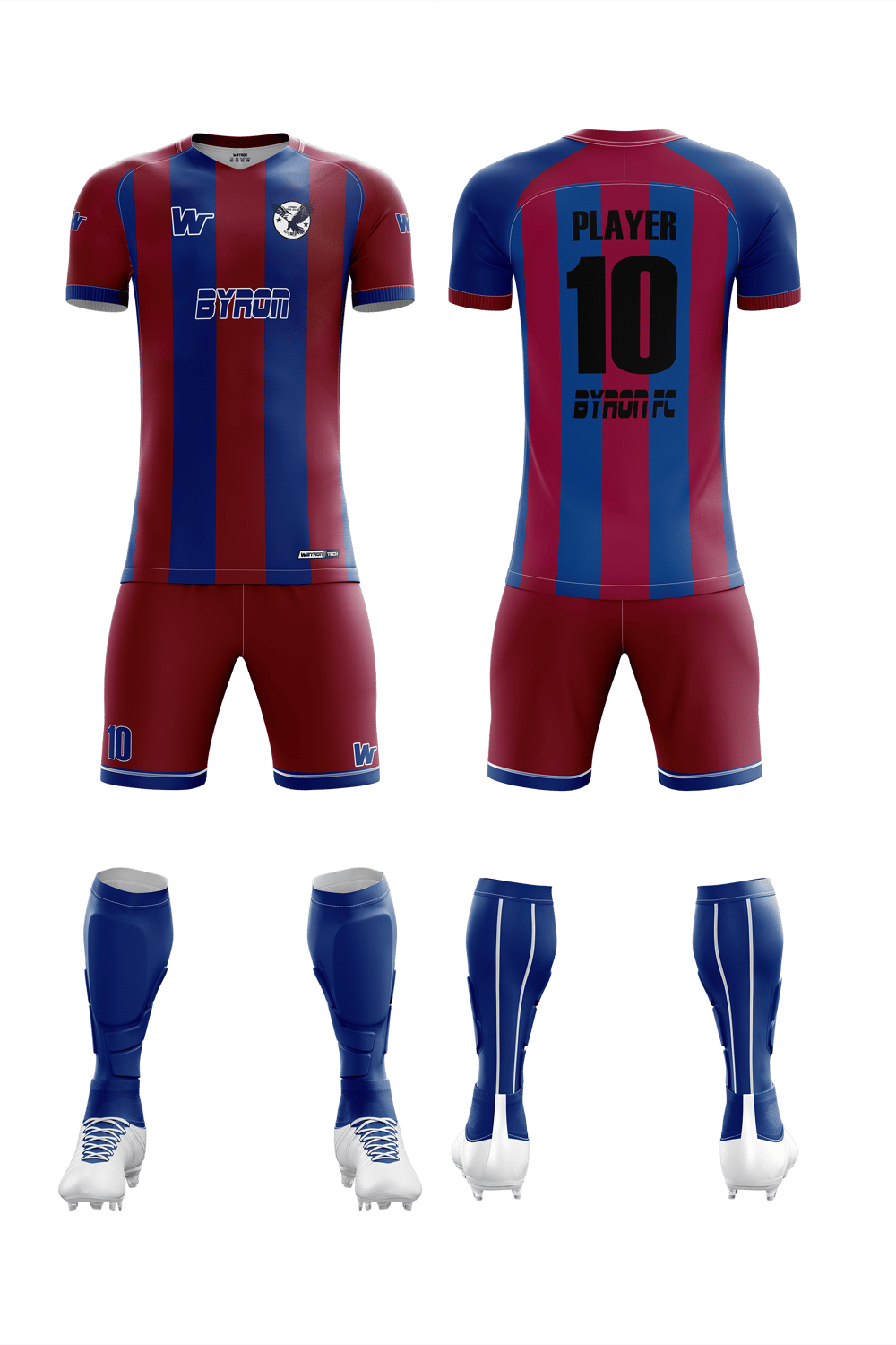 Futbol Forma Takım Model 010 010011-01 Bordo Mavi