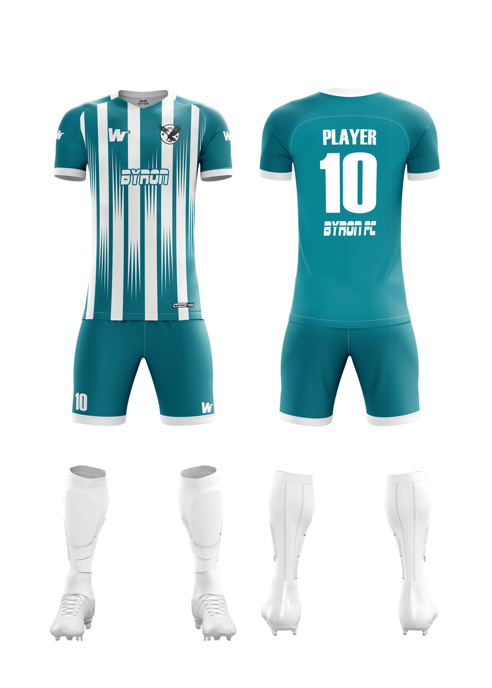 Futbol Forma Takım Model 014  0007 Beyaz Petrol