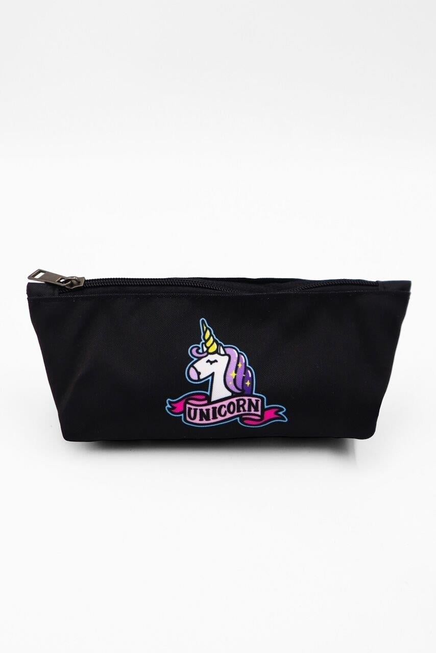 Siyah Unicorn Boynuz Kalemlik