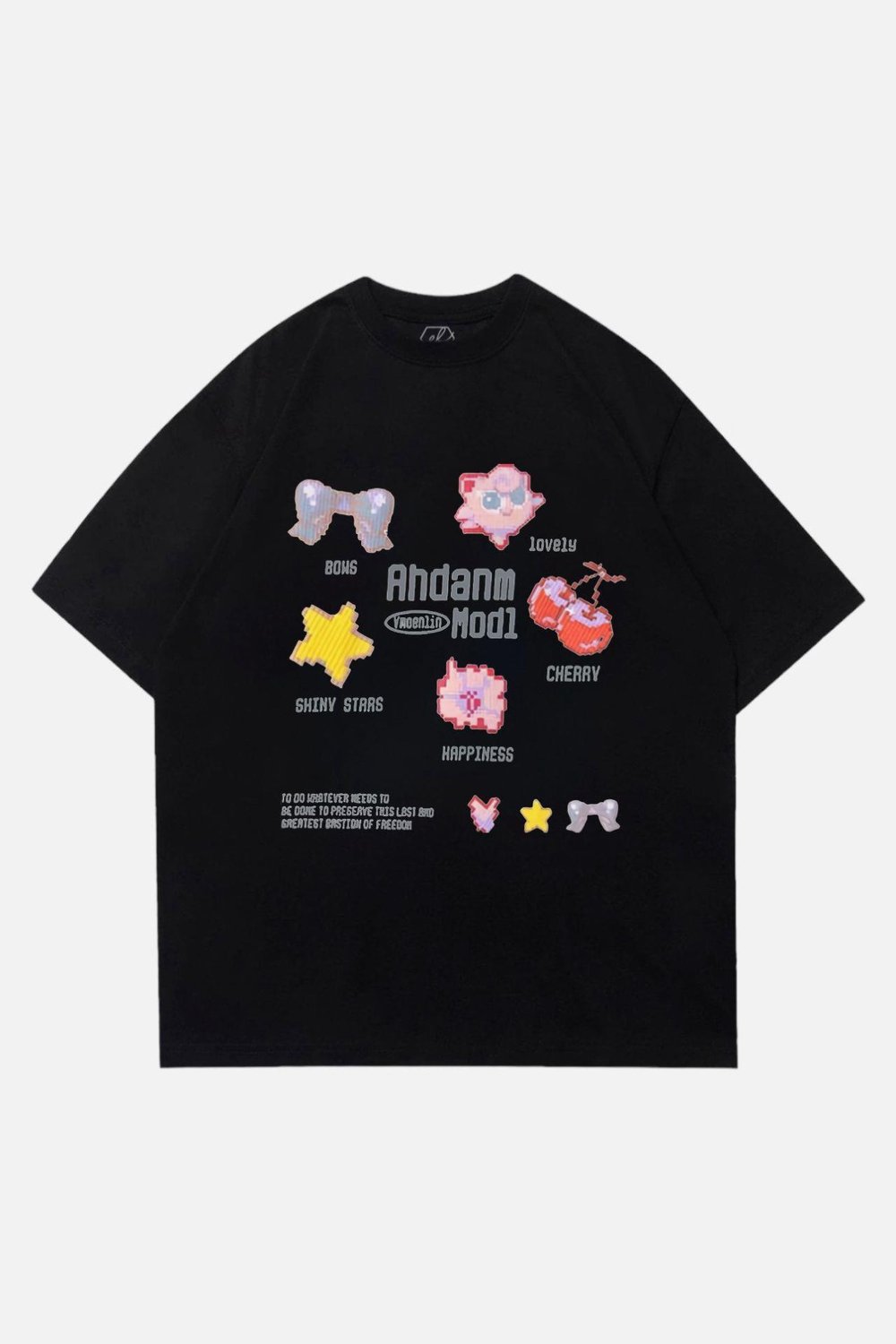 Siyah Unisex Ahdanm Mod1 T-Shirt