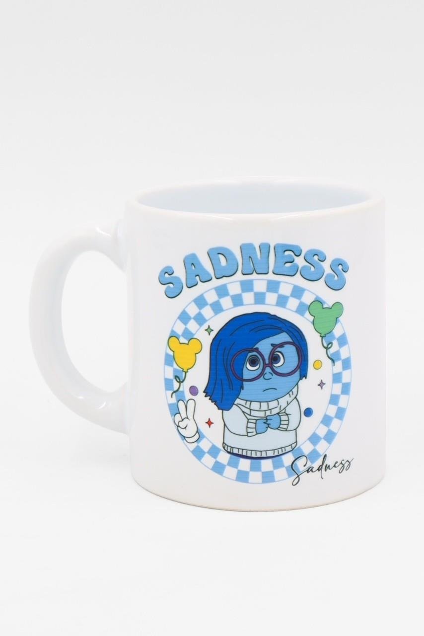 Beyaz Ters Yüz Sadness Kupa