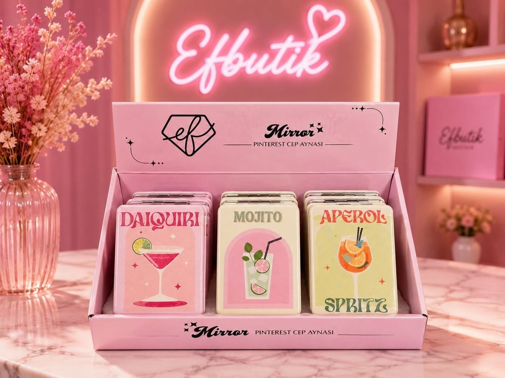 Cocktail Drinks Cep Aynası 