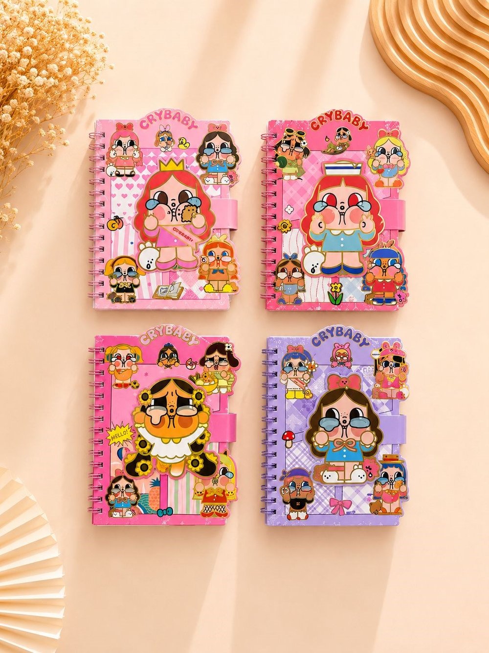 Cry Baby Telli Mıknatıs Kapaklı Not Defter