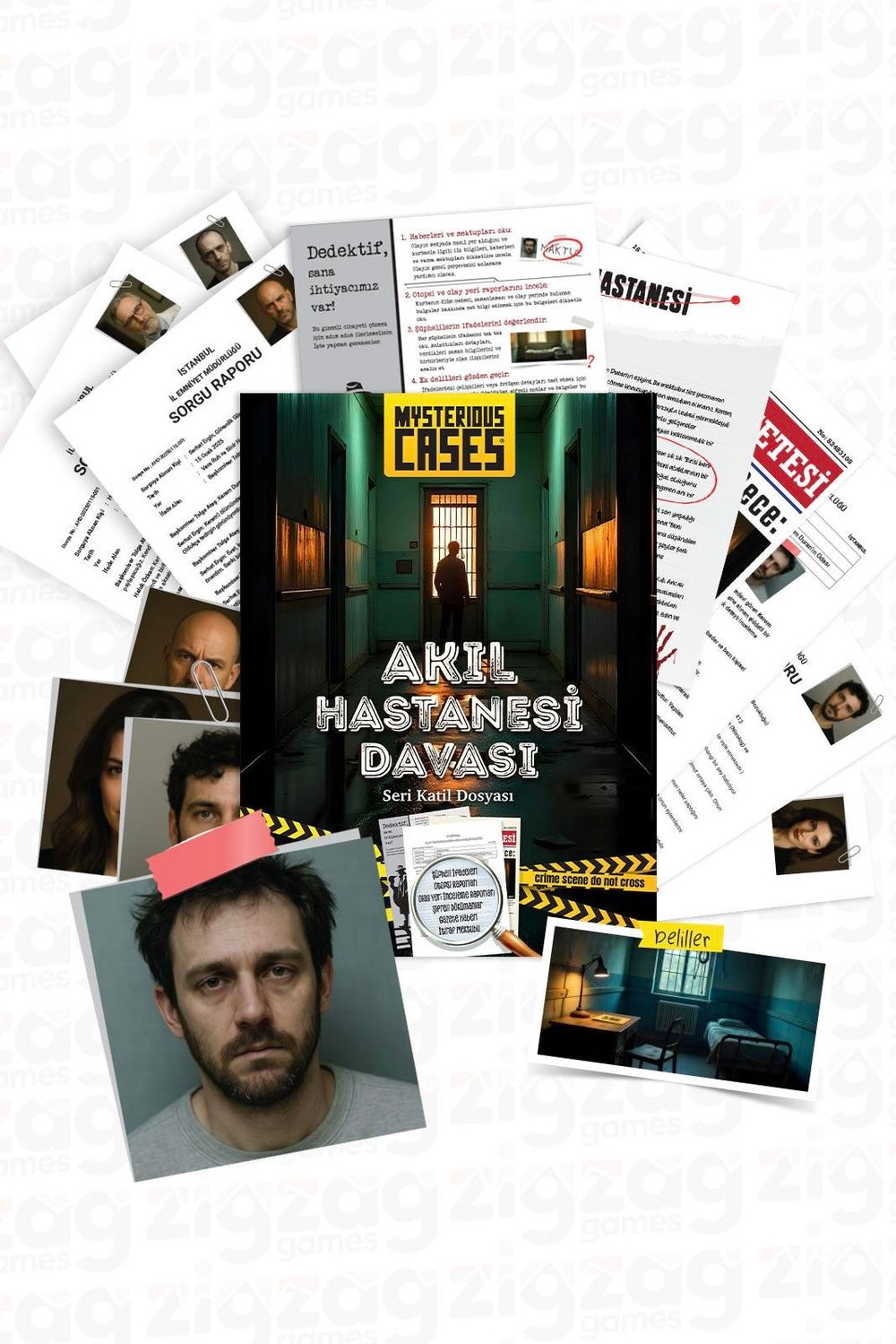 Dedektif Dava Çözme Oyunu - Akıl Hastanesi Davası 