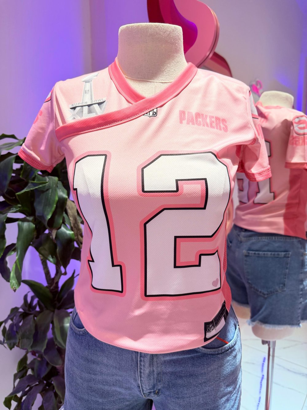 Pembe Packers Kısa Kol Jersey T-Shirt