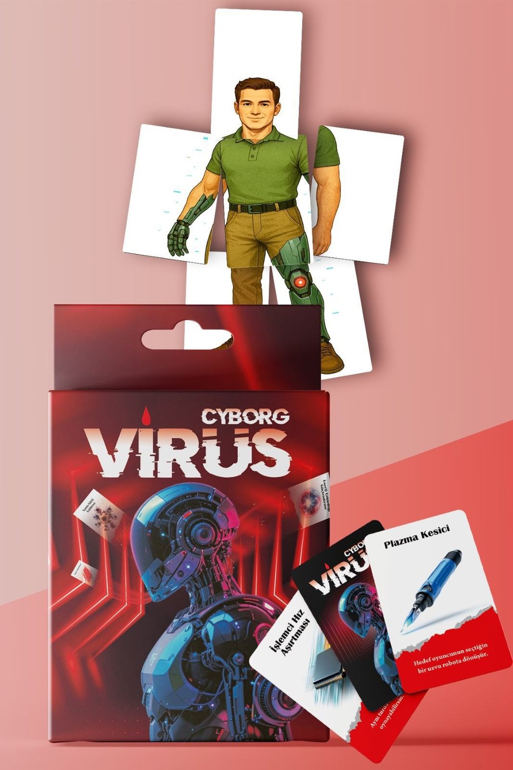 Virüs Oyunu - Kart Oyunu - Cyborg