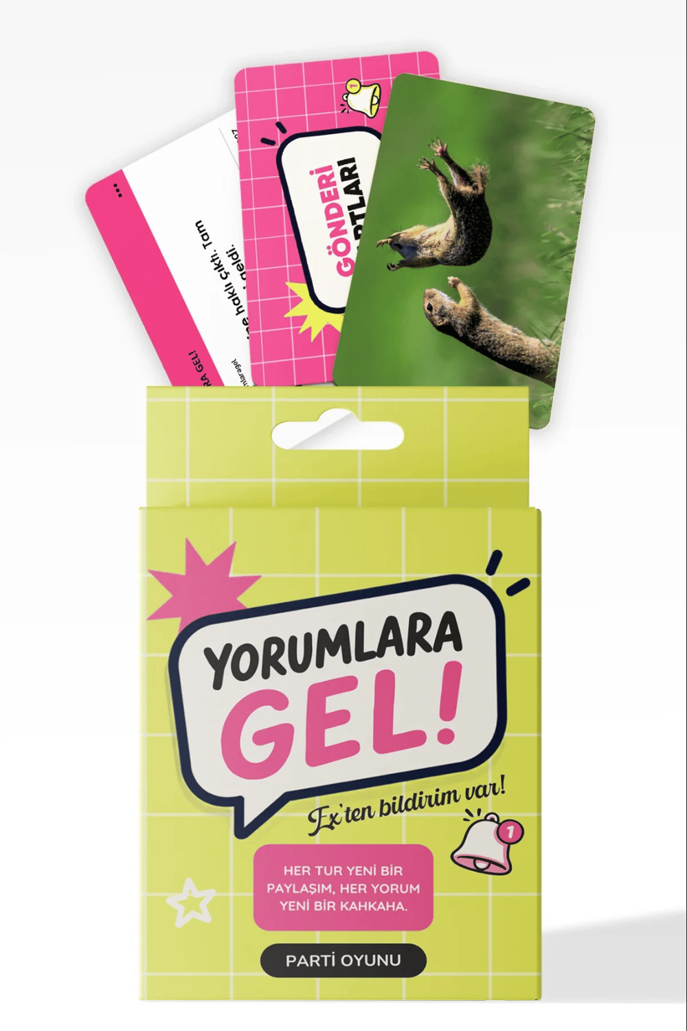Yorumlara Gel - Kart Oyunu - Exten Bildirim Var