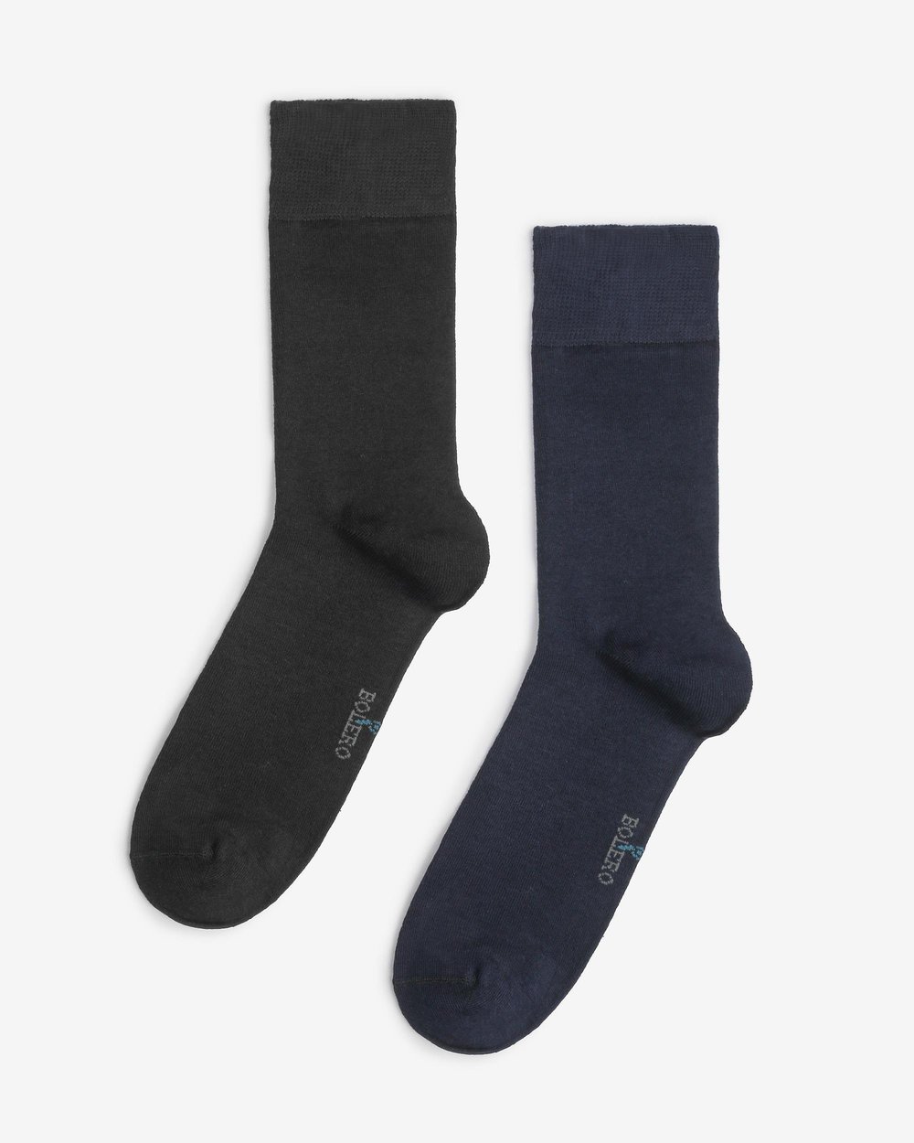 Erkek Dikişsiz 2li Bambu Çorap Lacivert Siyah