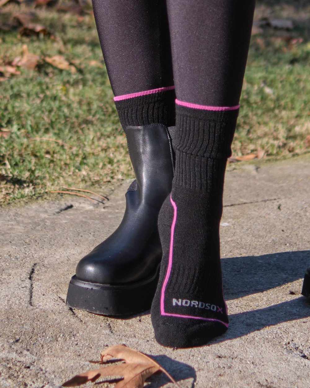 Kadın Yünlü 2li Spor Çorap Füme Siyah