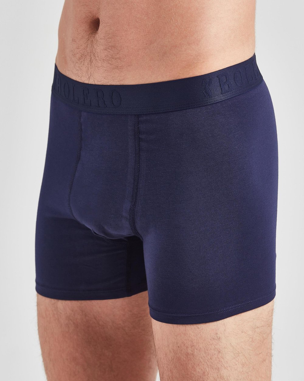 Erkek 3lü Pamuklu Boxer Bordo Gri Lacivert