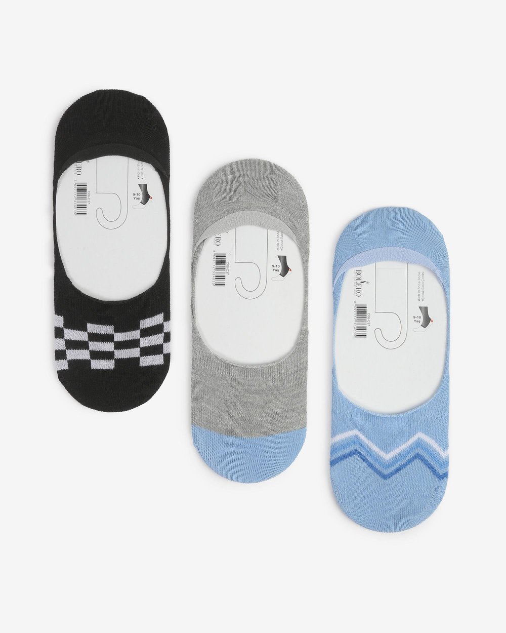 3'lü Erkek Çocuk Yazlık Babet Çorap