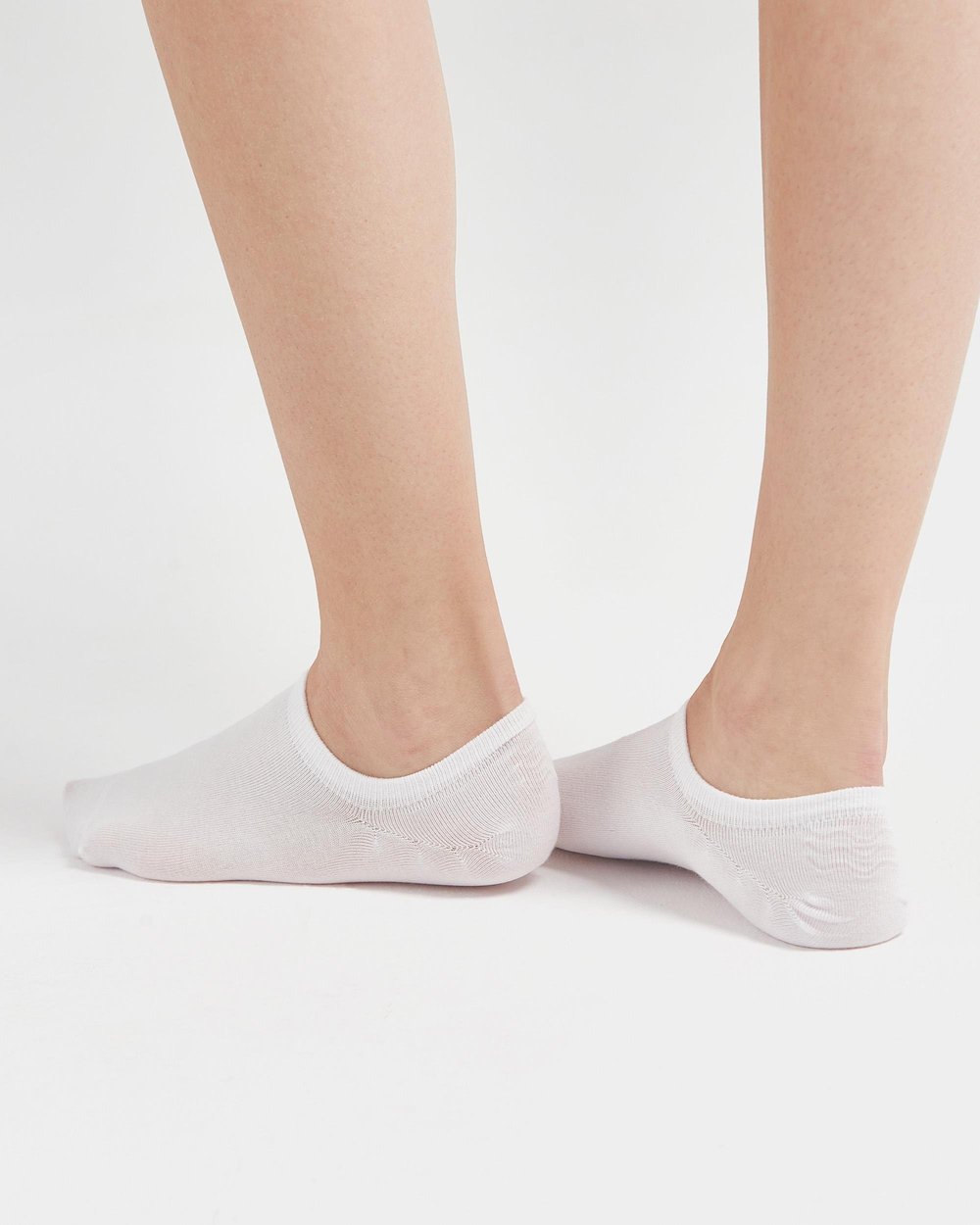 Unisex Premium Dikişsiz 3lü Görünmez Çorap Beyaz