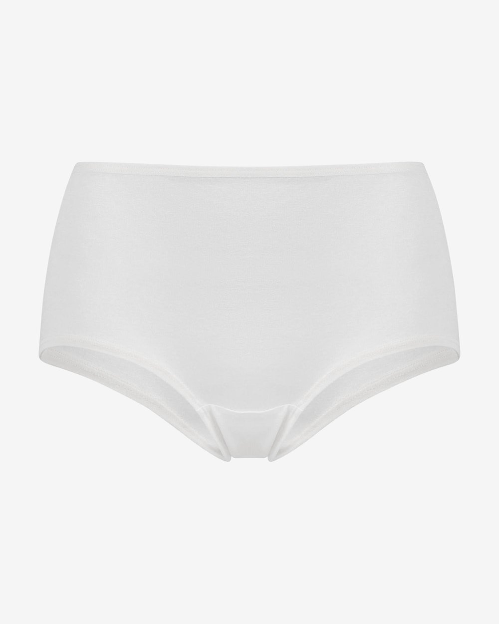 Kadın Bambu Yüksek Bel Slip Külot Ten Beyaz