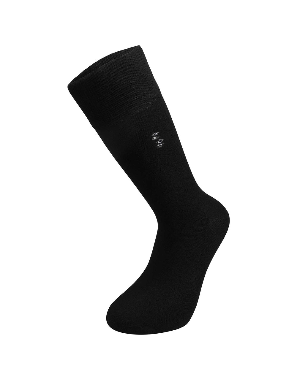 Erkek Premium Dikişsiz Bambu Çorap Siyah Alt Alta Kare Desen