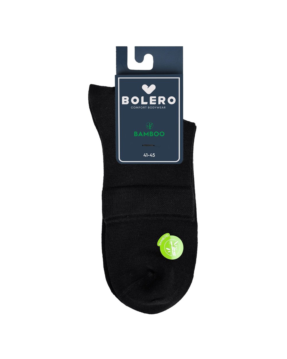 Erkek Premium Dikişsiz Bambu Kısa Konç Çorap Siyah