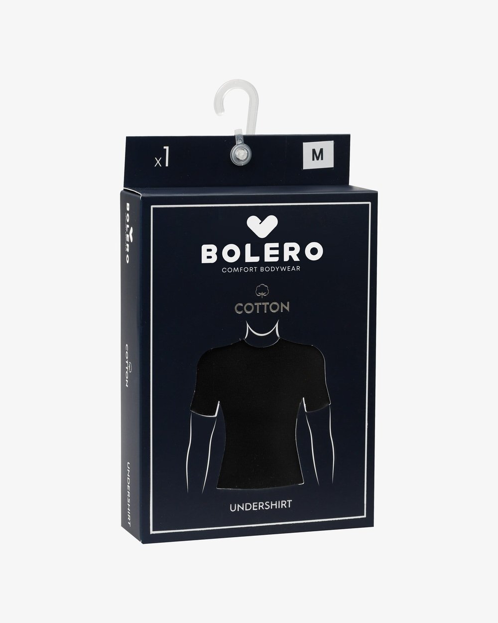 Erkek Penye Fanila Pamuk T-shirt Siyah