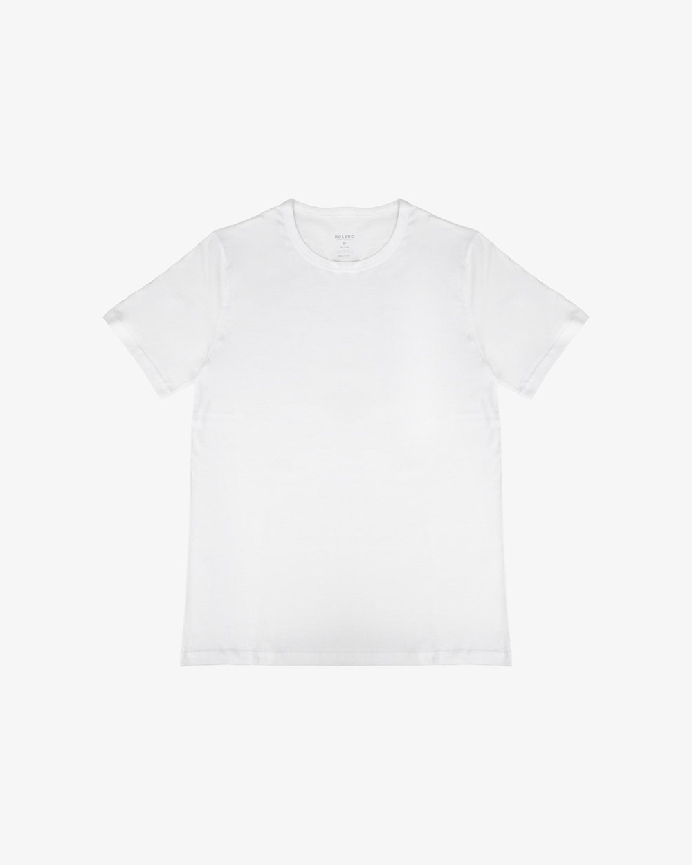 Erkek Penye Fanila Pamuk T-shirt Beyaz