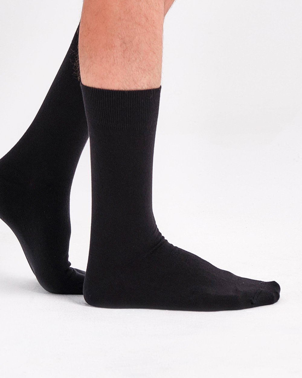 Erkek Organik 2li Çorap Siyah Füme