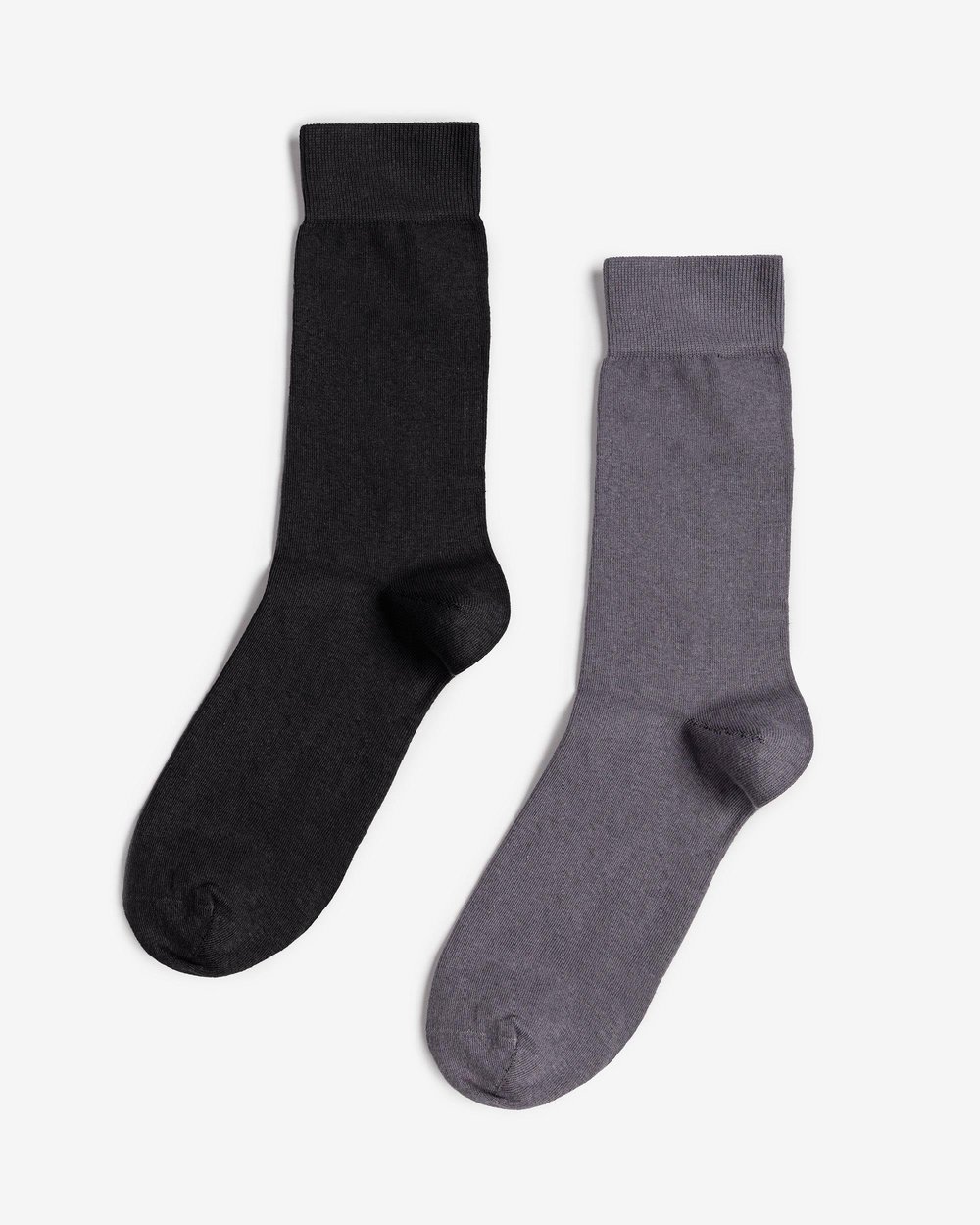 Erkek Organik 2li Çorap Siyah Füme