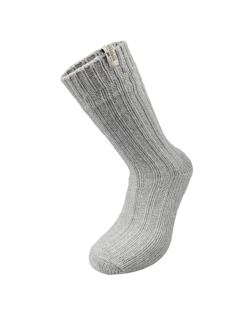 Erkek Alpaka Yün Kışlık Çorap Gri