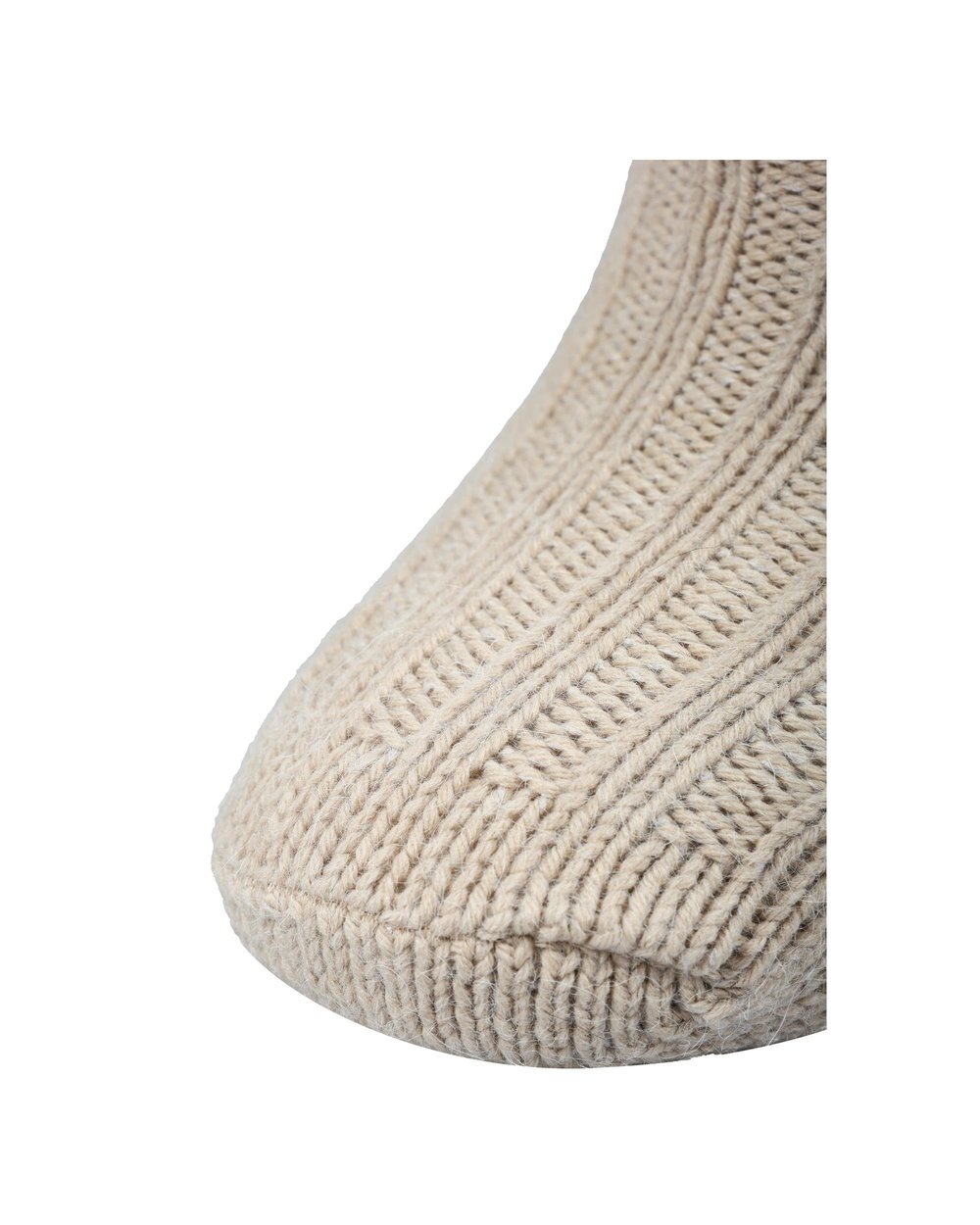 Erkek Alpaka Yün Kışlık Çorap Bej