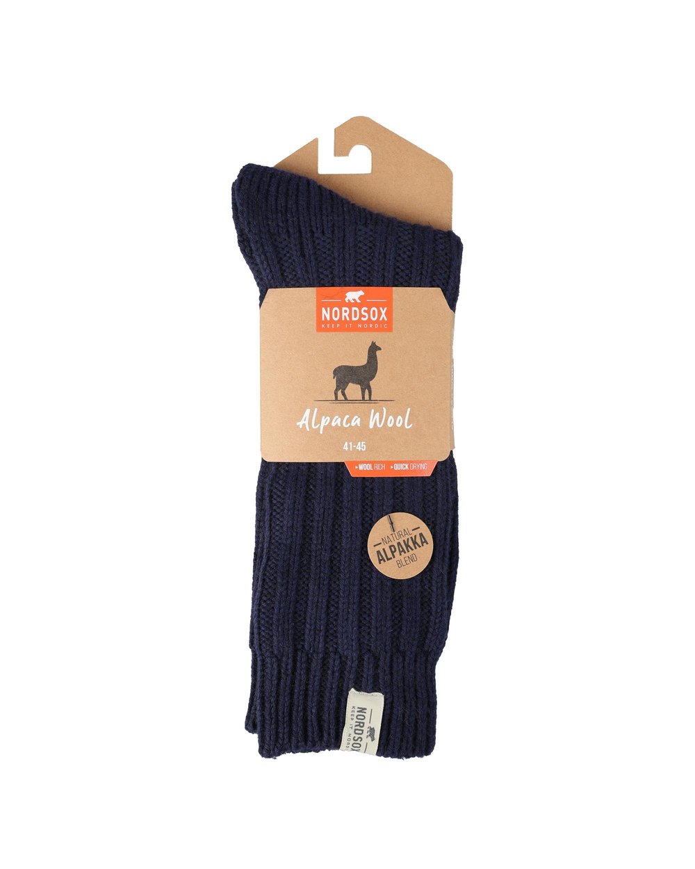Erkek Alpaka Yün Kışlık Çorap Lacivert 