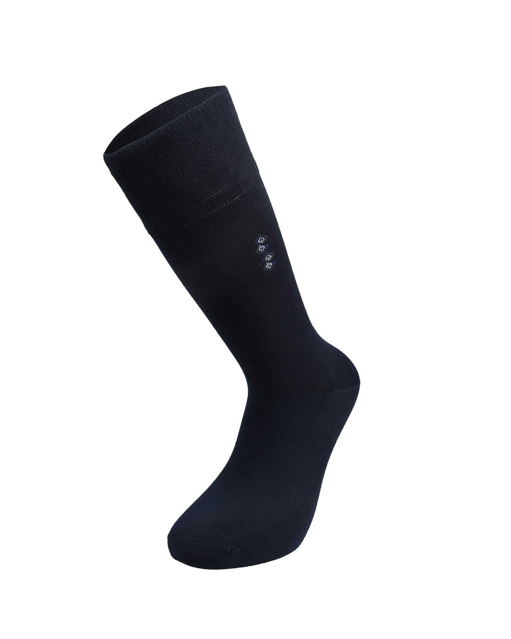 Erkek Premium Dikişsiz Bambu Çorap Lacivert Alt Alta Kare Desen