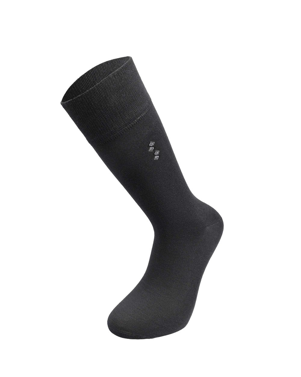 Erkek Premium Dikişsiz Bambu Çorap Füme Alt Alta Kare Desen