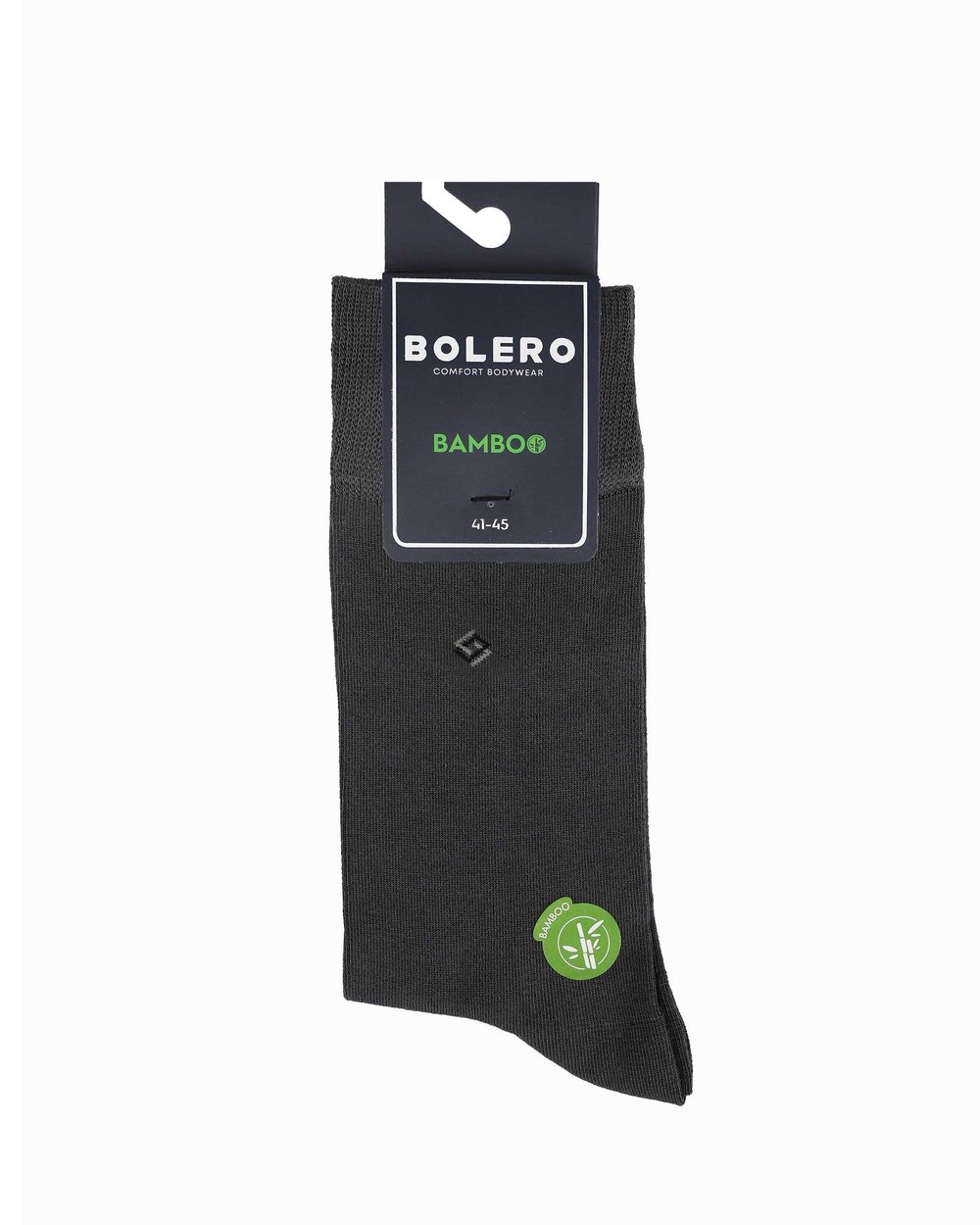 Erkek Premium Dikişsiz Bambu Çorap Füme İç İçe Kare Desen