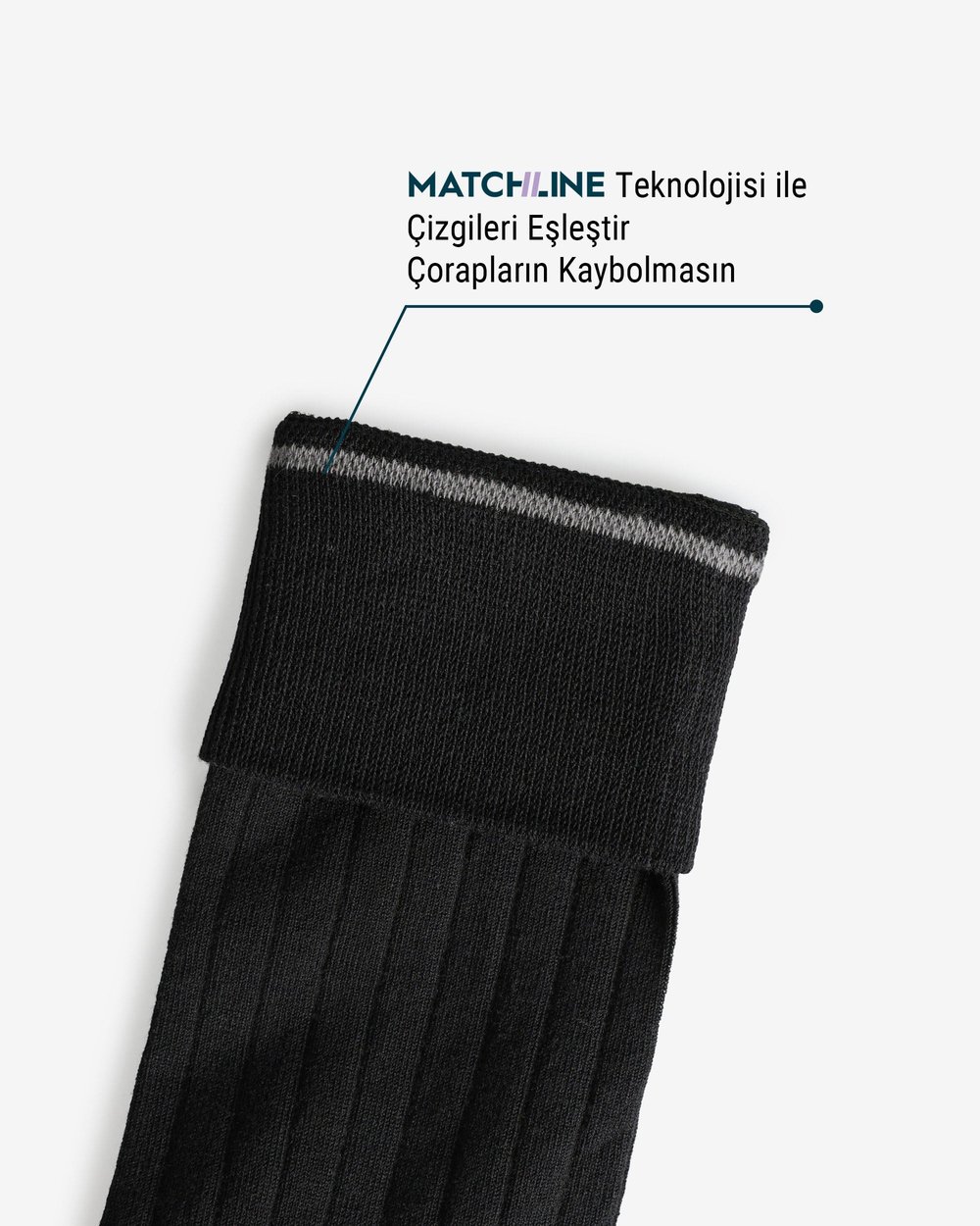 Erkek Premium Dikişsiz Merserize Çorap Siyah