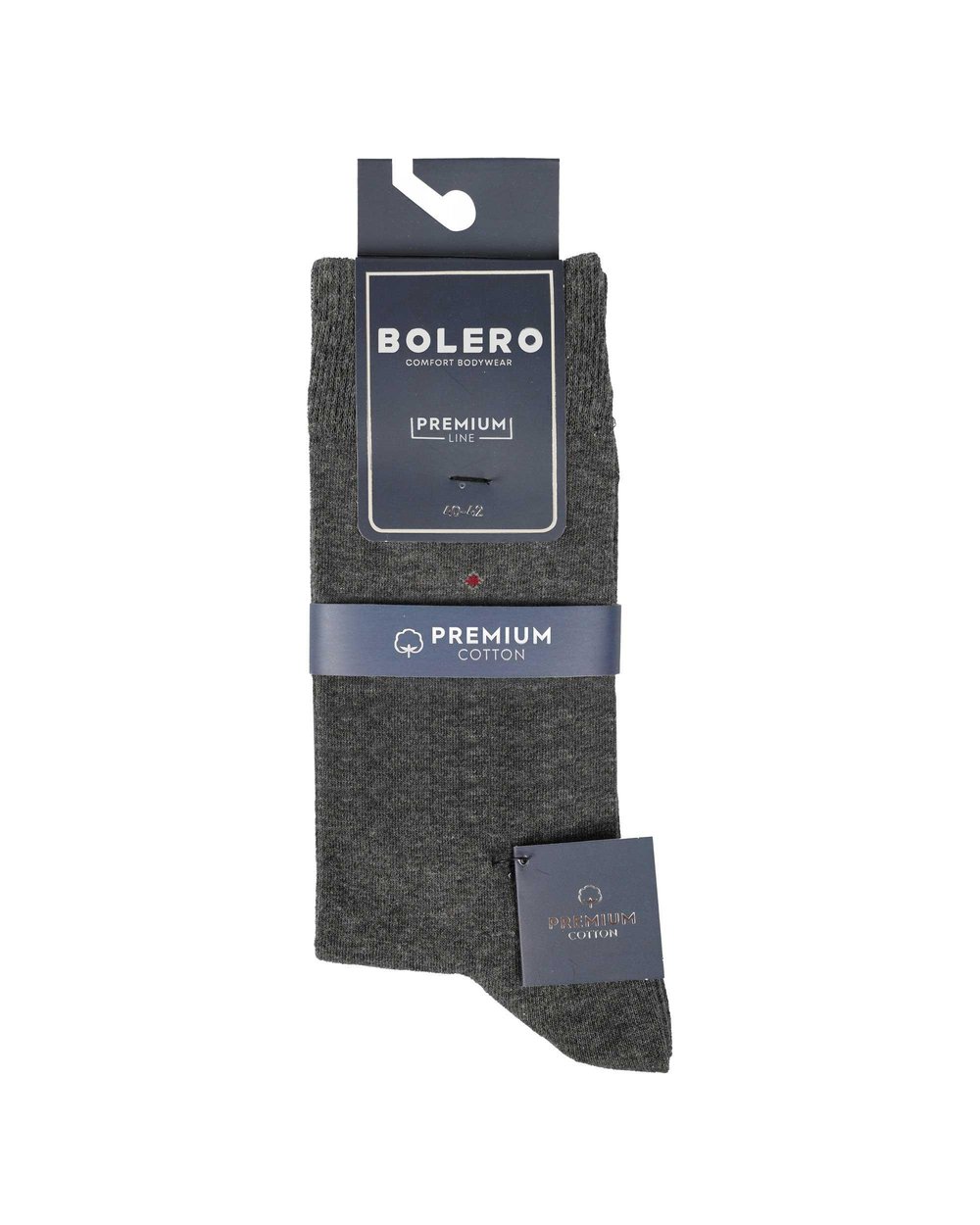 Erkek Premium Dikişsiz Pamuk Çorap Antrasit Küçük Baklava Desen