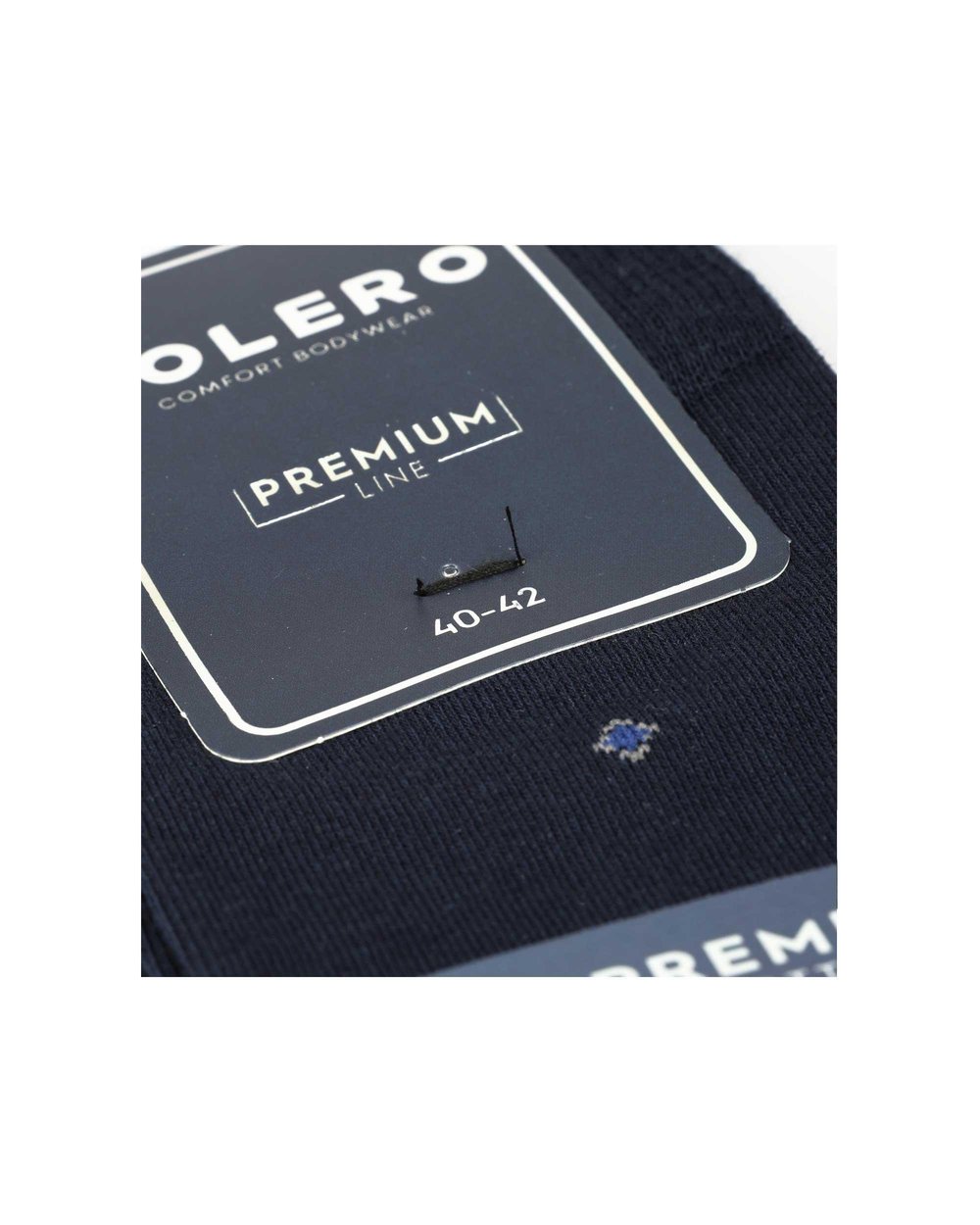 Erkek Premium Dikişsiz Pamuk Çorap Lacivert Küçük Baklava Desen