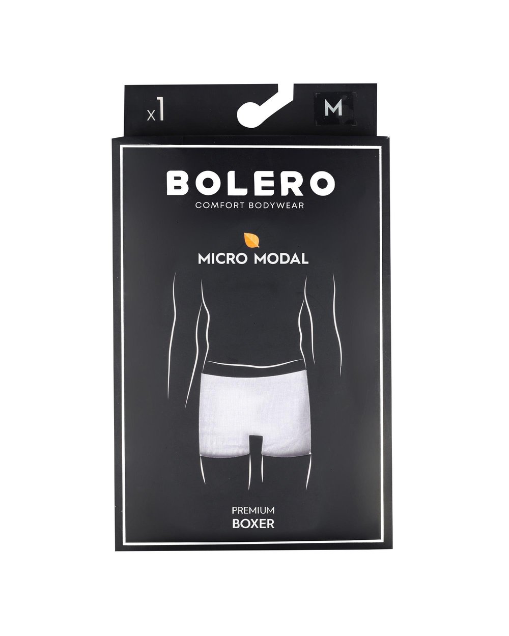 Erkek Premium Micromodal Boxer Beyaz