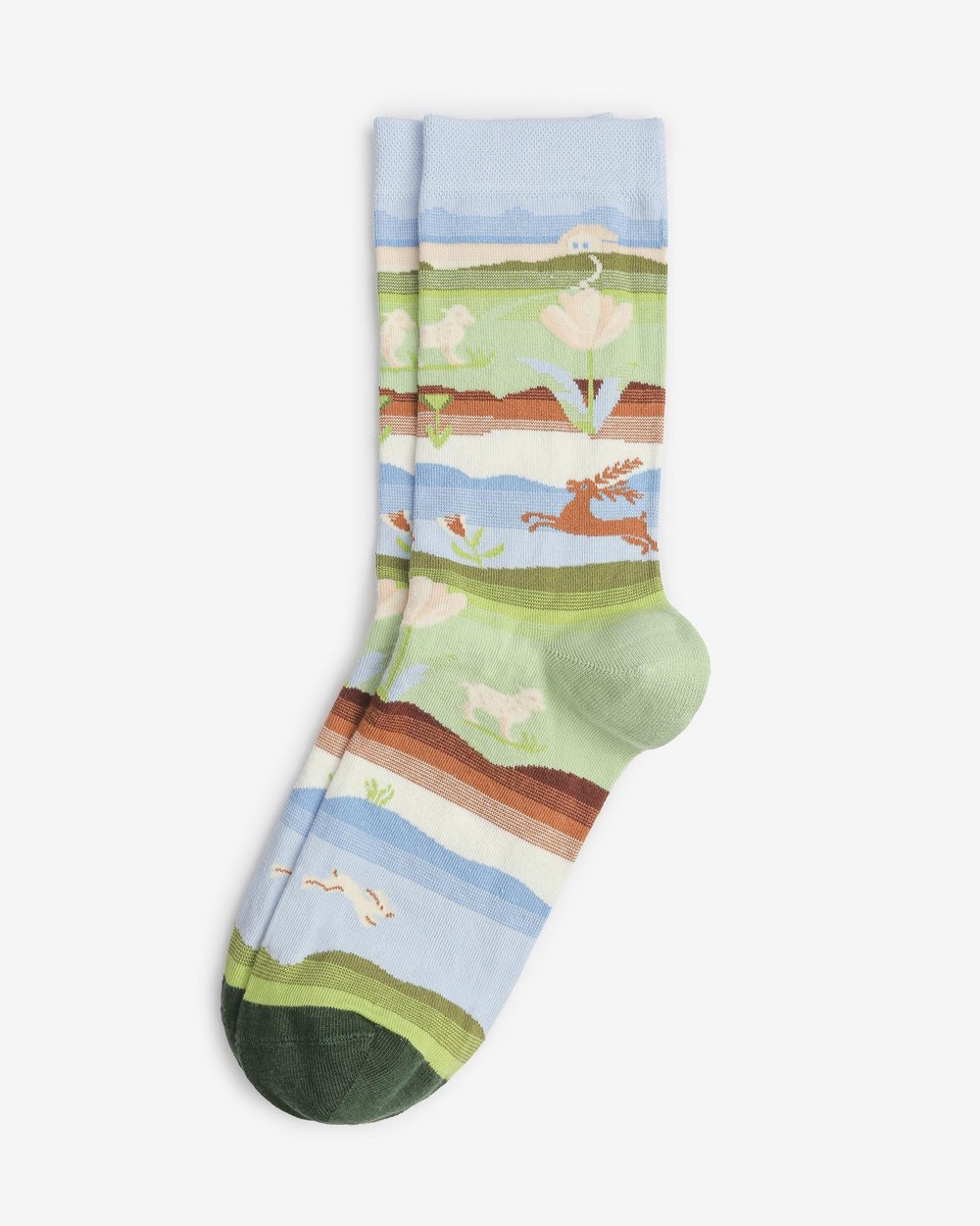 Kadın Dikişsiz Doğa Desenli Çorap 