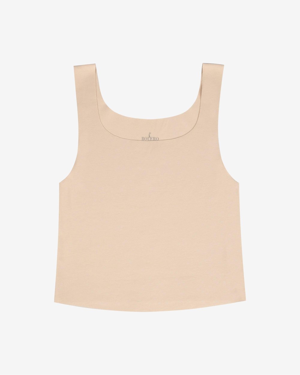 Kadın Dikişsiz Pima Pamuk Crop Atlet Ten