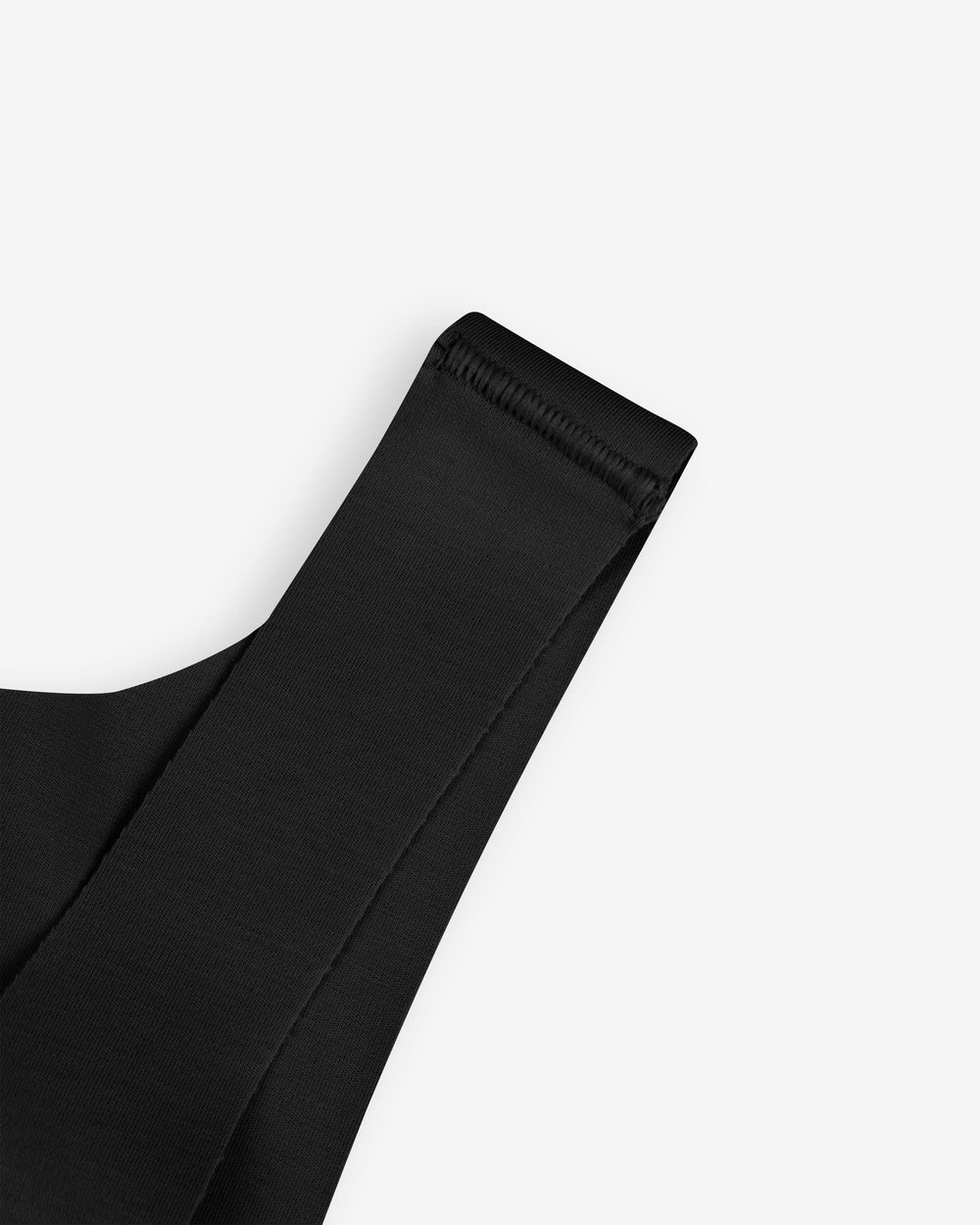 Kadın Dikişsiz Pima Pamuk Crop Atlet Siyah