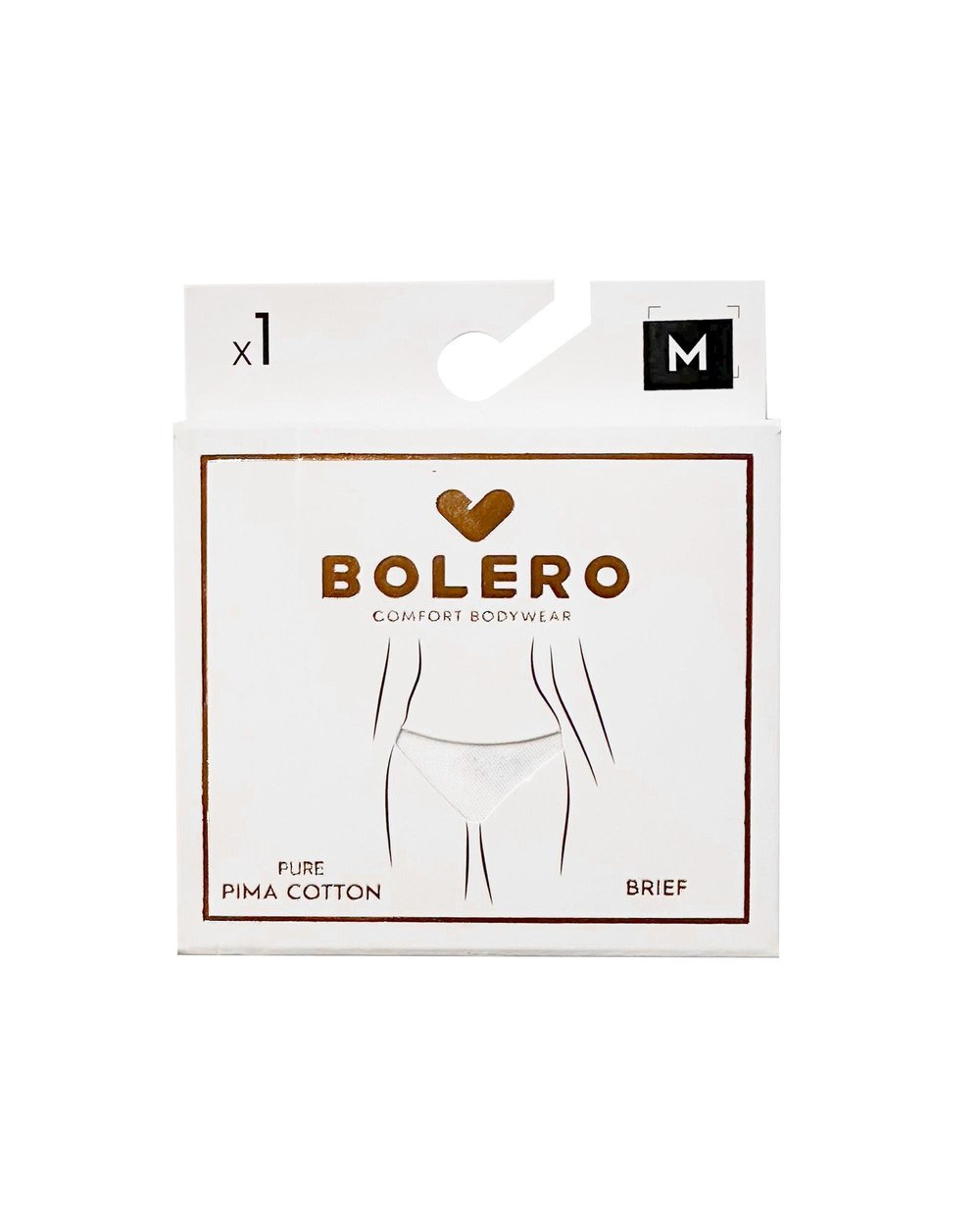 Kadın Dikişsiz Pima Pamuk Slip Beyaz