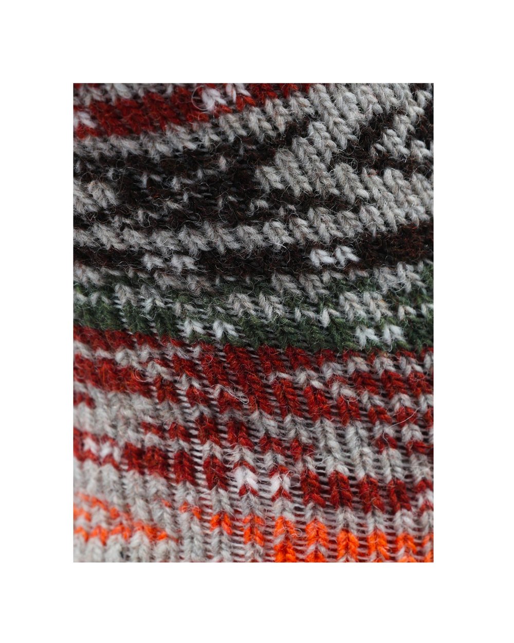 Kadın Etnik Desenli Kalın Yün Çorap