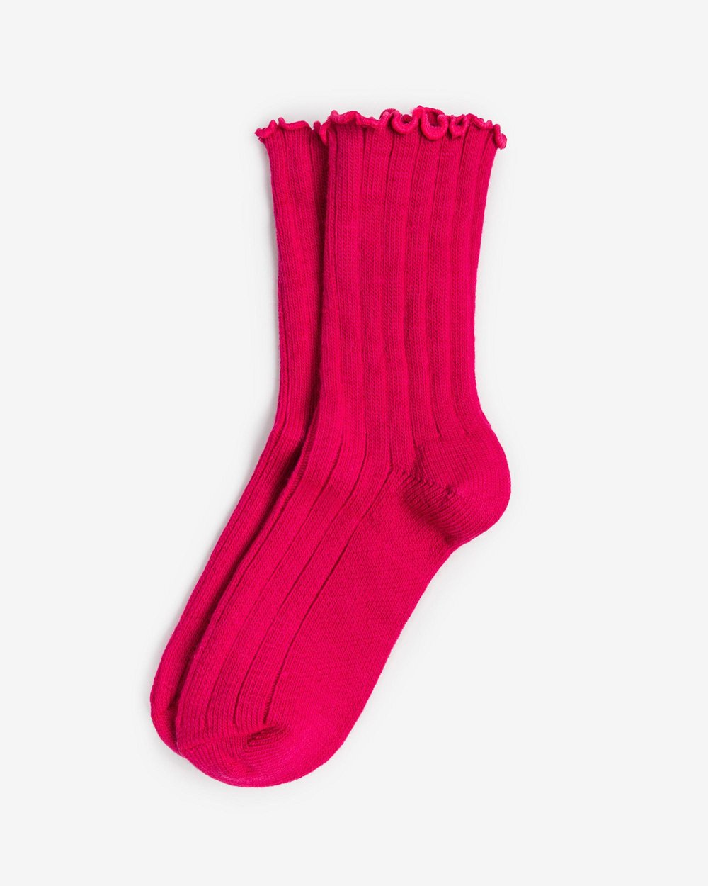 Kadın Fırfırlı Çorap Pembe