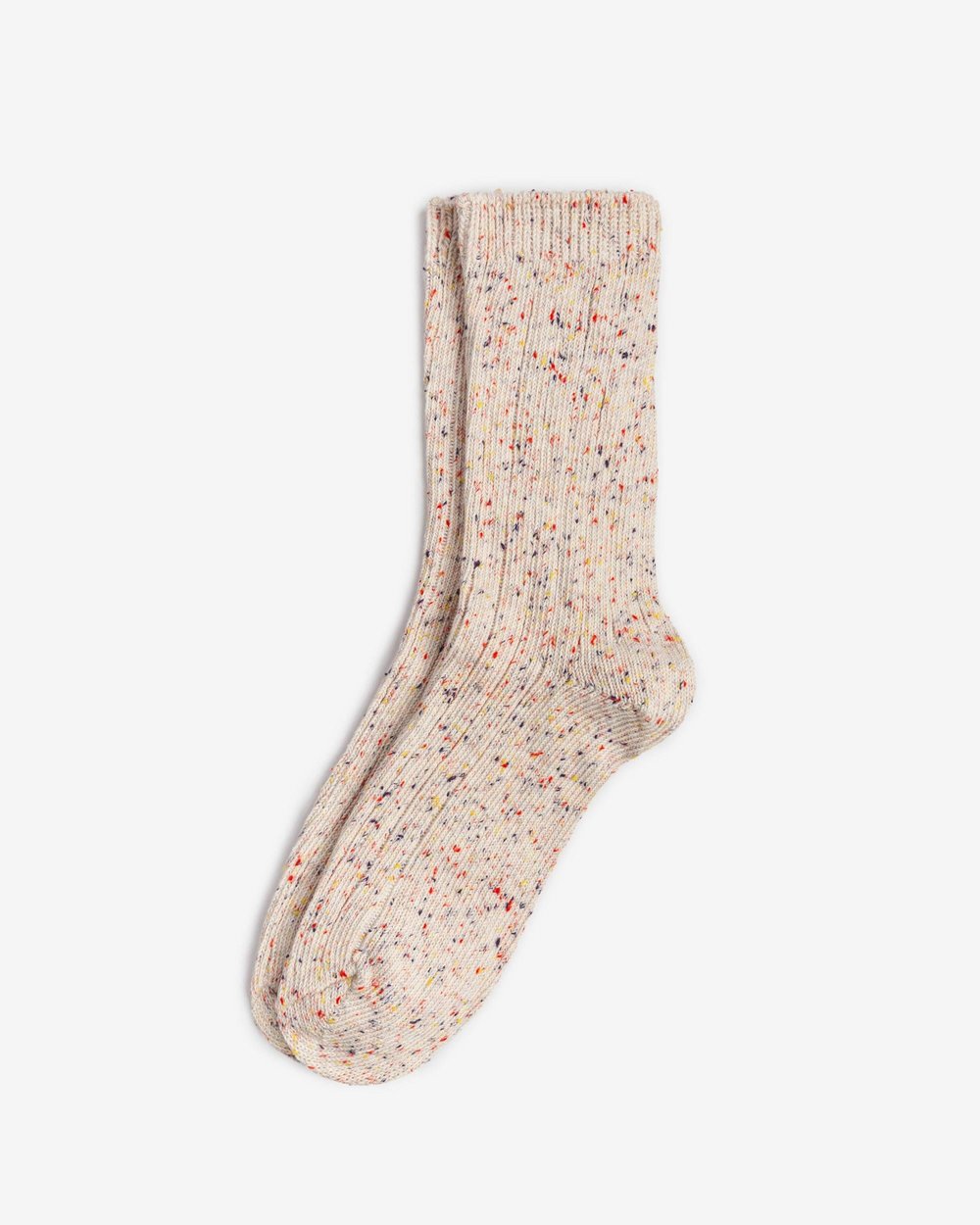 Kadın Kırçıllı Kışlık Bot Çorabı Krem