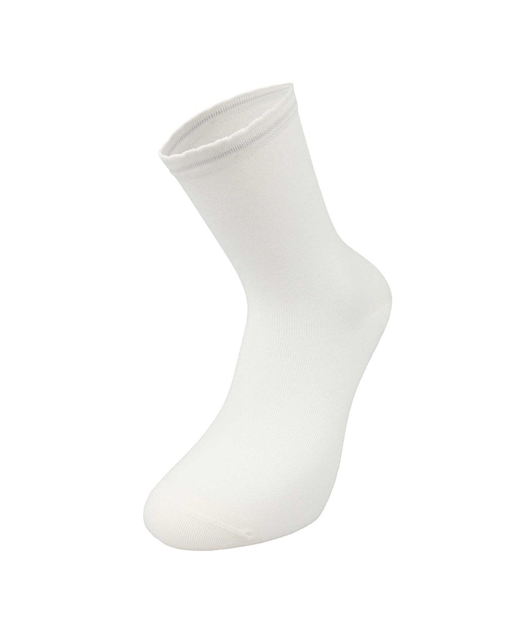 Kadın Premium Dikişsiz  Bambu Çorap Düz Ekru 