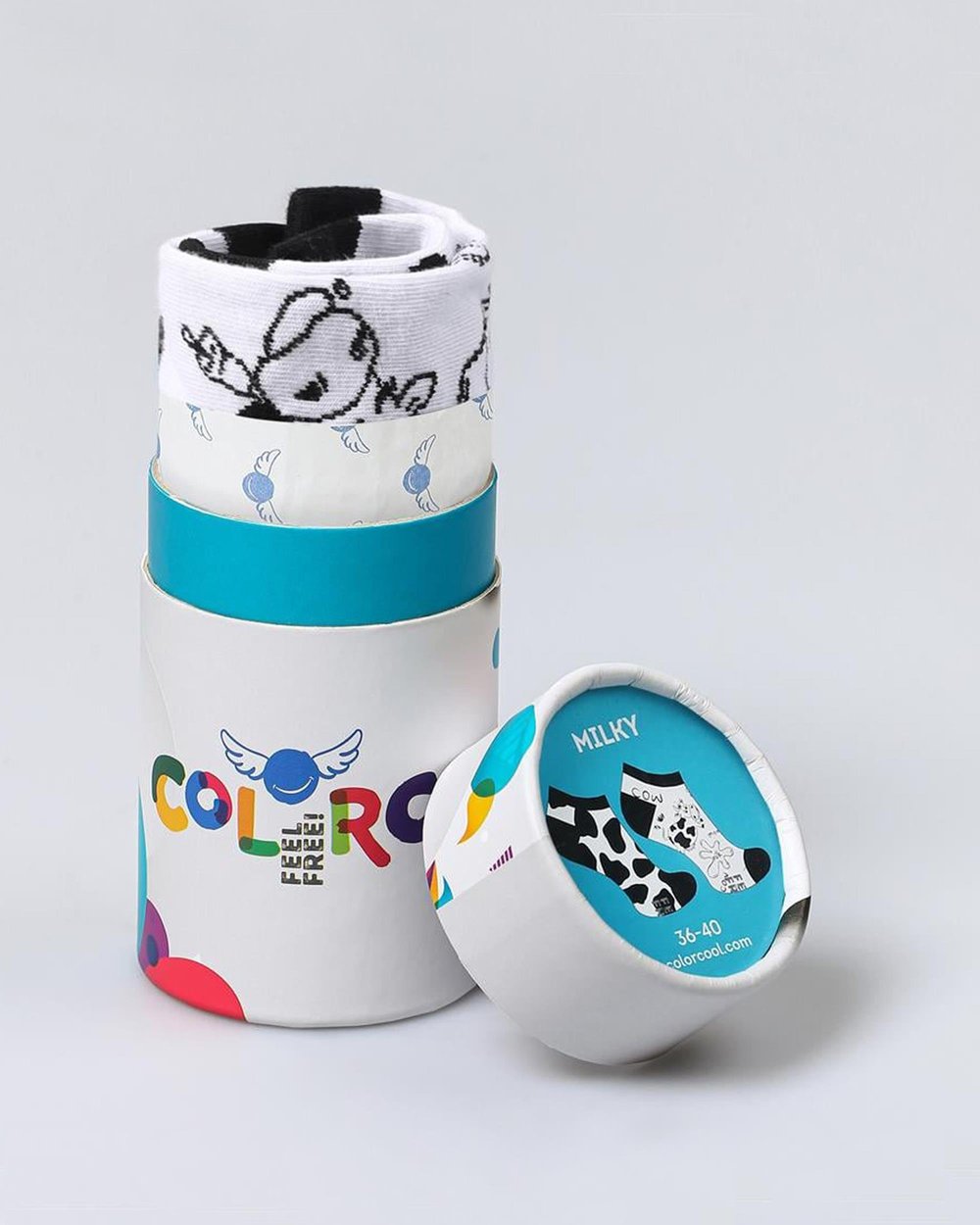 Milky Desenli Siyah Beyaz Eşi Farklı Kısa Patik Bilek Çorap