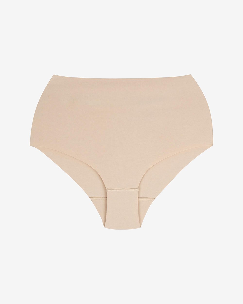 Kadın Dikişsiz Pima Pamuk Yüksek Bel Külot Ten