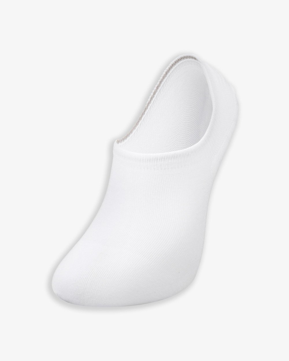 Unisex Premium Dikişsiz Görünmez Bambu Çorap Beyaz