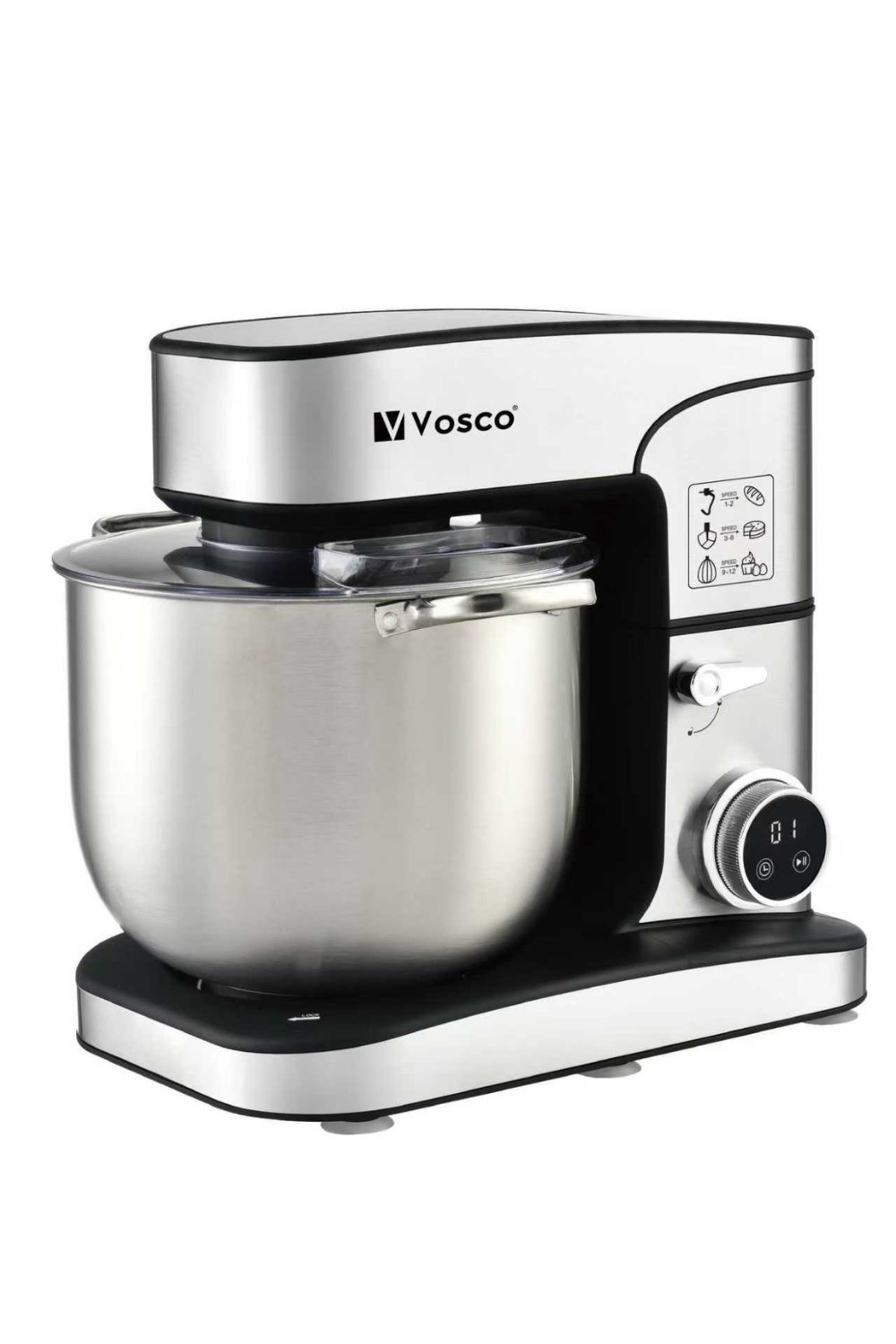 Vosco Profesyonel Stand Mikser 16 Lt - 2800W Endüstriyel Hamur Yoğurma Makinesi
