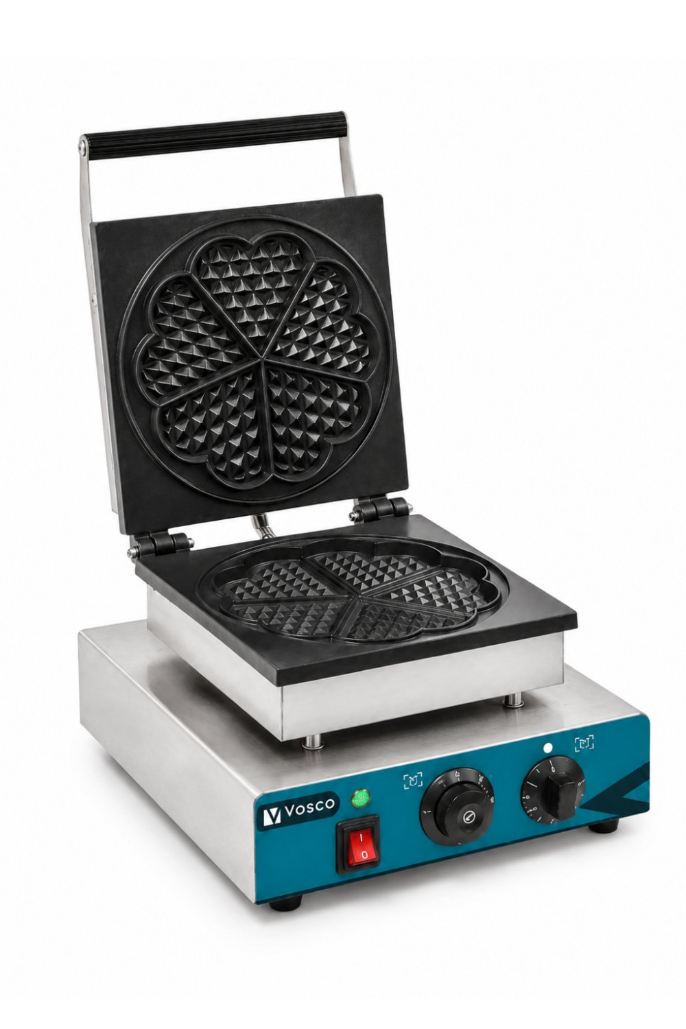 Vosco Tekli Çiçek Model Waffle Makinesi - Profesyonel Çiçek Waffle Makinesi 1750W