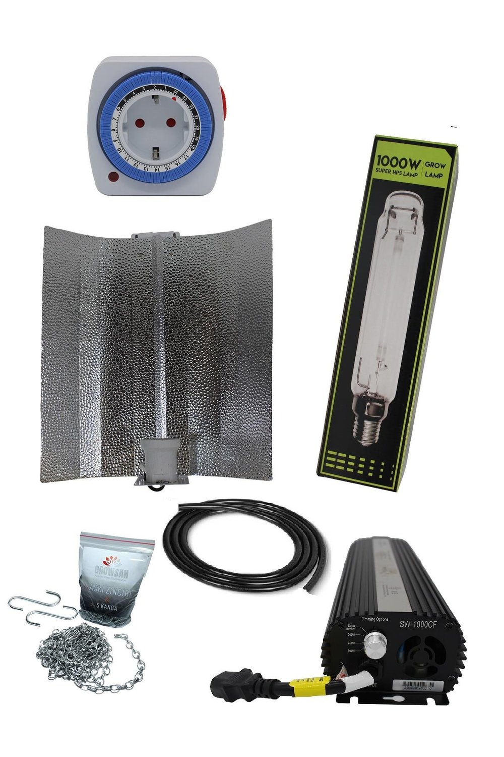 1000W Elektronik Balastlı Shp/Hps Set