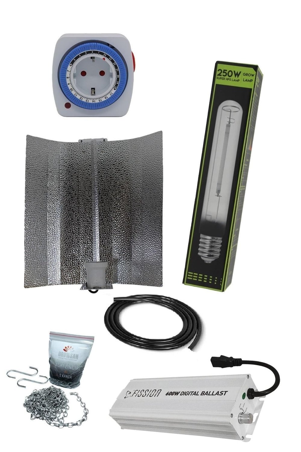 250W Elektronik Balastlı Shp/Hps Set